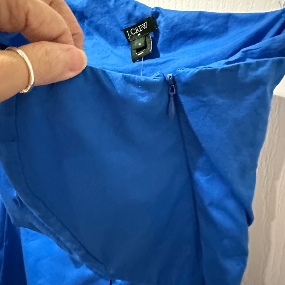 J Crew Blue One Shoulder Cocktail Dress NWT - Picture 2 of 8